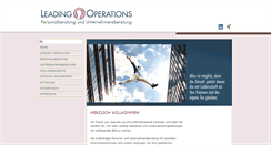 Desktop Screenshot of leading-operations.de